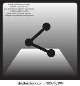 web icon share. icon. vector design