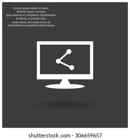 web icon share. icon. vector design