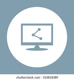 web icon share. icon. vector design