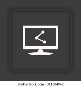 web icon share. icon. vector design