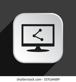 web icon share. icon. vector design