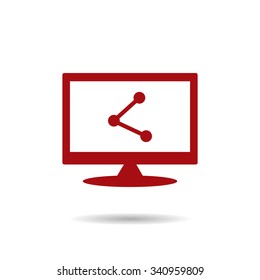 web icon share. icon. vector design