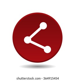 web icon share icon, vector illustration. Flat design style