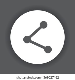 web icon share icon, vector illustration. Flat design style