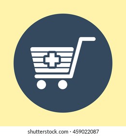 Web Icon of Shopping Cart.