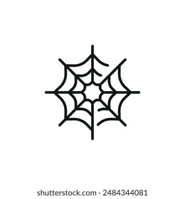 Web Icon. Simple Spider web icon for social media, app and web design. Vector illustration.