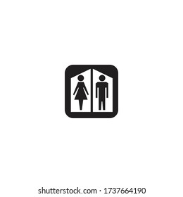 Web icon with simple white background. This symbol is open places.