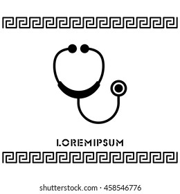 Web icon. Stethoscope