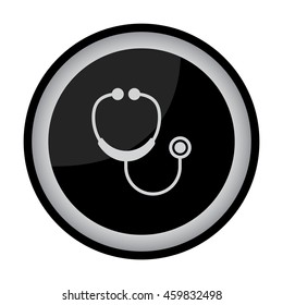 Web icon. Stethoscope