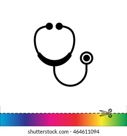 Web icon. Stethoscope