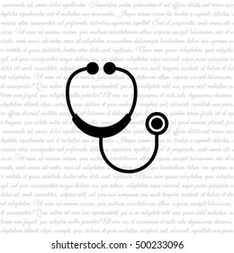 Web icon. Stethoscope
