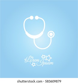 Web icon. Stethoscope