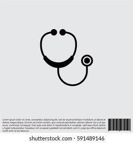 Web icon. Stethoscope