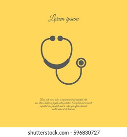 Web icon. Stethoscope