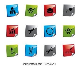 Web icon sticker series