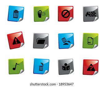 Web icon sticker series