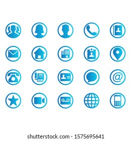 Web Icon stock vector contact graphic icon
