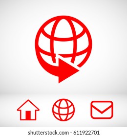 web icon stock vector illustration flat design