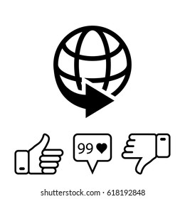web icon stock vector illustration flat design