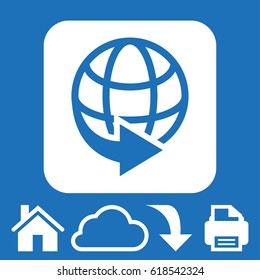 web icon stock vector illustration flat design