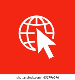 web icon, stock vector illustration flat design
