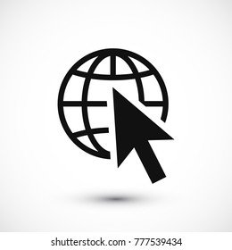 web icon, stock vector illustration flat design