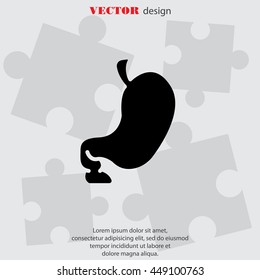 Web icon. Stomach