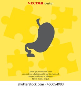 Web icon. Stomach