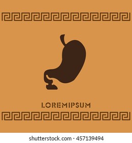 Web icon. Stomach