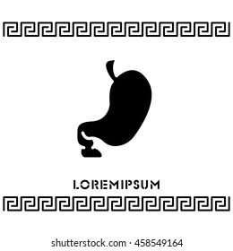 Web icon. Stomach