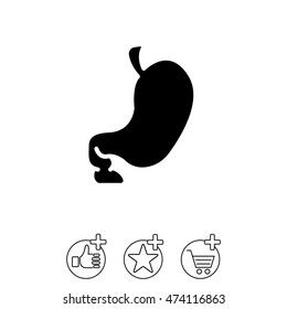 Web icon. Stomach