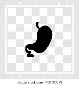 Web icon. Stomach