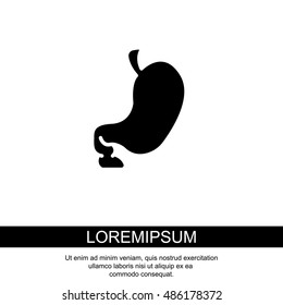 Web icon. Stomach
