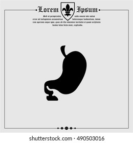 Web icon. Stomach