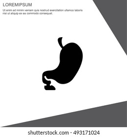 Web icon. Stomach