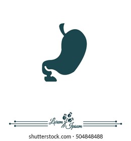 Web icon. Stomach