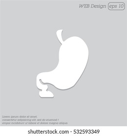 Web icon. Stomach