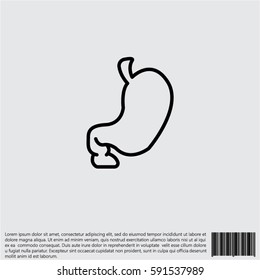 Web icon. Stomach