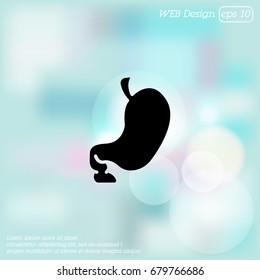 Web icon. Stomach