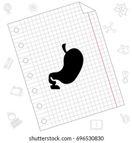 Web icon. Stomach