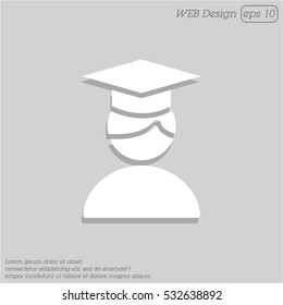 Web icon. Student