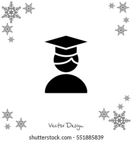 Web icon. Student