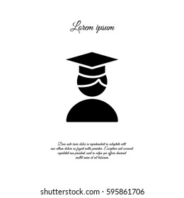 Web icon. Student