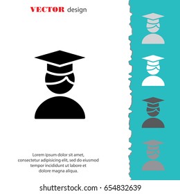 Web icon. Student