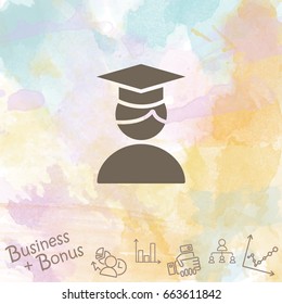 Web icon. Student