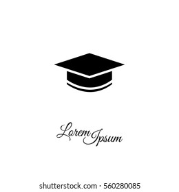 Web icon. Student cap