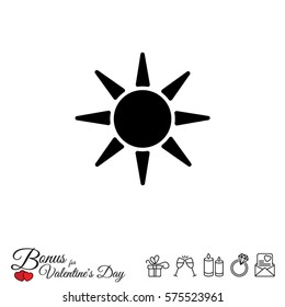 Web icon. Sun