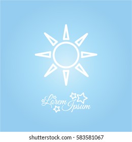Web icon. Sun
