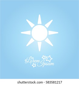 Web icon. Sun