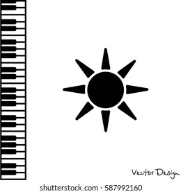 Web icon. Sun